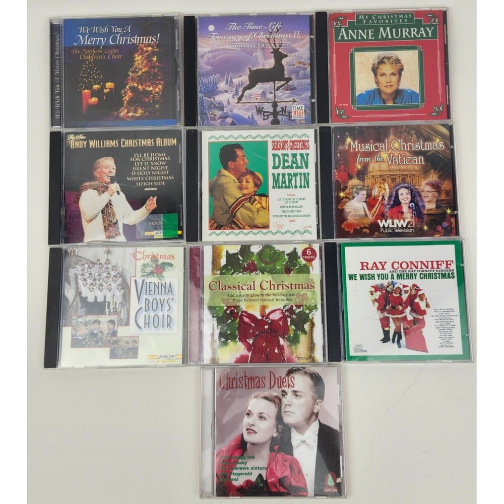 Lot of 10 Christmas Holiday Music Audio CDs All Favorites Great Artists CD Lot